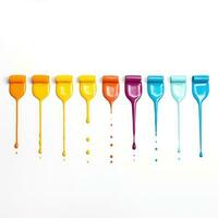 Colorful paints isolated photo