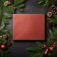 Abstract Christmas frame background photo