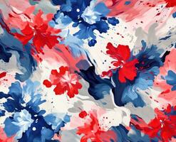 Colorful floral print wallpaper, in the style of abstract impressionism photo