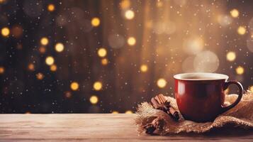 Cozy Christmas background photo