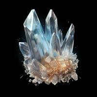 3D Crystal isolated photo