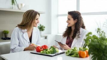 Consulting of dietician photo