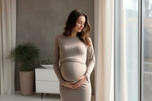 Beautiful pregnant woman photo