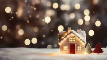 Winter cozy background photo