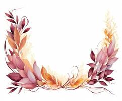Watercolor floral background photo