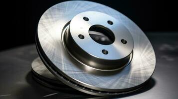 Automobile brake disc, horizontal section view photo