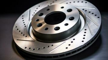 Automobile brake disc, horizontal section view photo