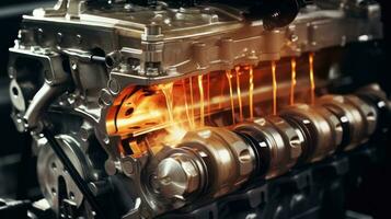 Automobile internal combustion engine photo