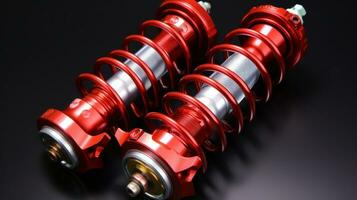 Automobile shock absorber with spring assembly photo