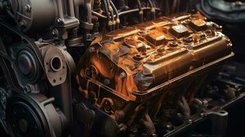 Automobile internal combustion engine photo