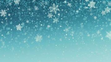 Blue snowy background photo