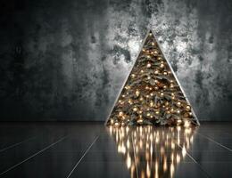 Holiday background with Christmas tree photo