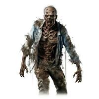 Scary Zombie isolated photo