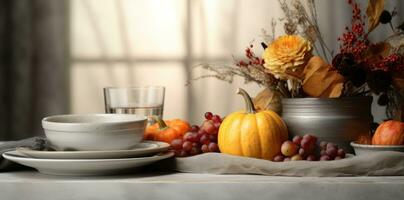 Thanksgiving dinner background photo