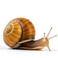 Garden snail isolated photo