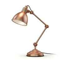 Office table lamp isolated photo