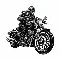 Black motorcycle club logo photo