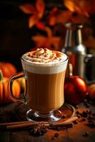 Spicy pumpkin latte photo