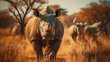 Safari in Africa - Close-up of majestic wildlife in natural habitat photo