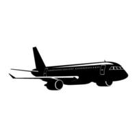 avión silueta vector clipart