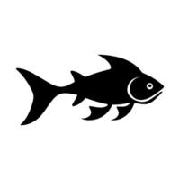 Various Fish vector Silhouette, black silhouette of fish Clipart