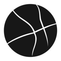 baloncesto vector silueta, negro silueta de baloncesto