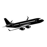 Airplane silhouette vector clipart