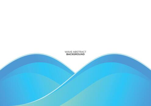 gradient wave background template design vector