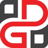 GD logo design vector