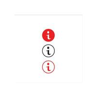 Info icons set. Information icon collection. Info button. Info symbol flat style - stock vector