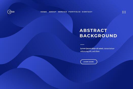 Blue Gradient Abstract Background Colorful Waves. Ideal for web design, presentations, digital creations, and various digital projects vector