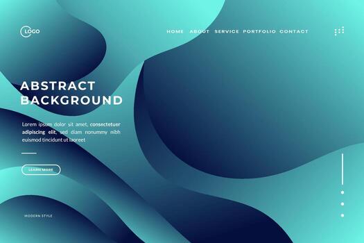 Blue Gradient Abstract Background Colorful Waves. Ideal for web design, presentations, digital creations, and various digital projects vector