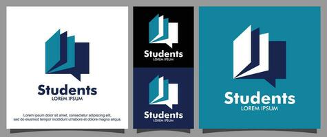 Student and education logo template vector