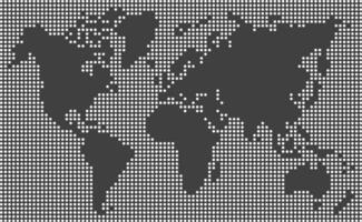 dotted world map vector and illustration