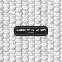 Calligraphic pattern template vector