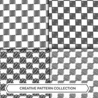 Modern carpet pattern design vector set