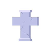 Cemetery,flat design icon vector illustration