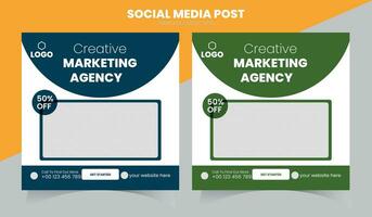 Digital Marketing Social Media Post vector