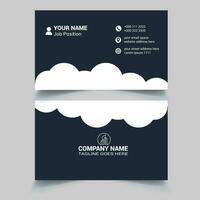 Creative and Clean Double sided Business Card Template. vector