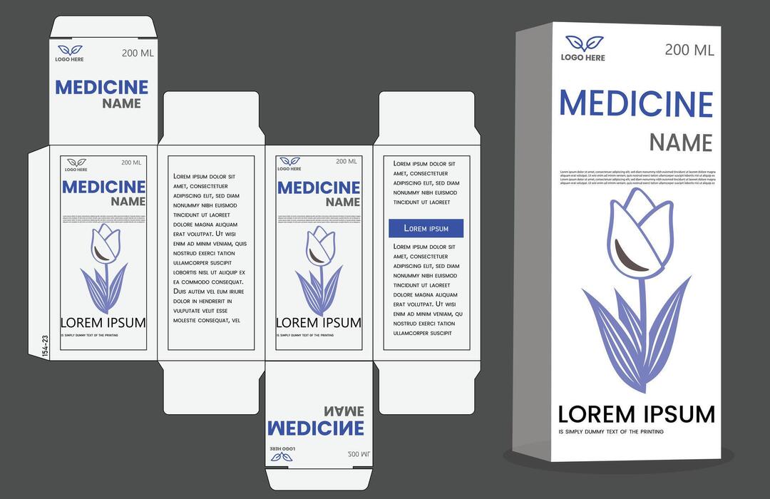 Medicine Box Template Vector Art, Icons, and Graphics for Free Download