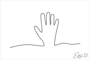 hand drawn continuous line vector illustration