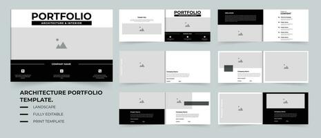 Portfolio architecture or project portfolio or portfolio layout design vector