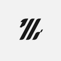 z zebra strip minimalist logo design vector