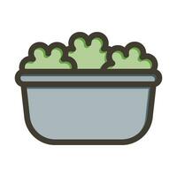 Salad Vector Thick Line Filled Colors Icon For Personal And Commercial Use.