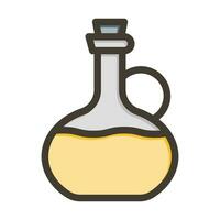 Olive Oil Vector Thick Line Filled Colors Icon For Personal And Commercial Use.