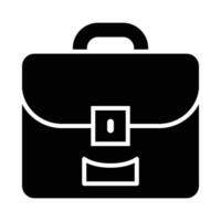 Briefcase Vector Glyph Icon For Personal And Commercial Use.