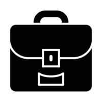 Briefcase Vector Glyph Icon For Personal And Commercial Use.