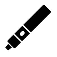 Electronic Cigarette Vector Glyph Icon For Personal And Commercial Use.