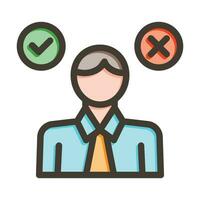 Decision Vector Thick Line Filled Colors Icon For Personal And Commercial Use.