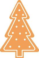 árbol de navidad de pan de jengibre vector